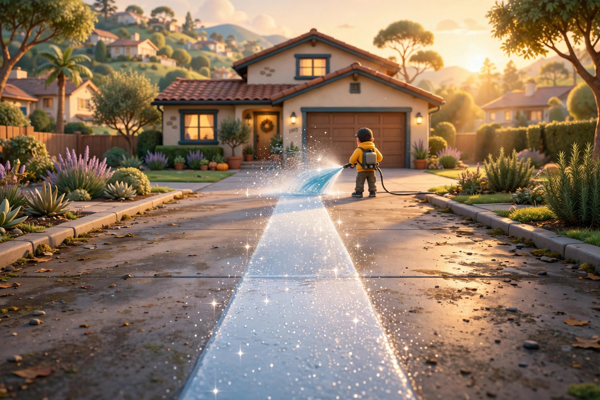 Pressure Washing — illustration